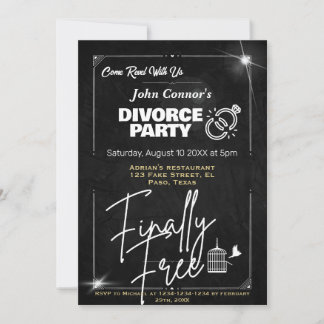 Invitations de la fête de divorce : Enfin, oiseau 