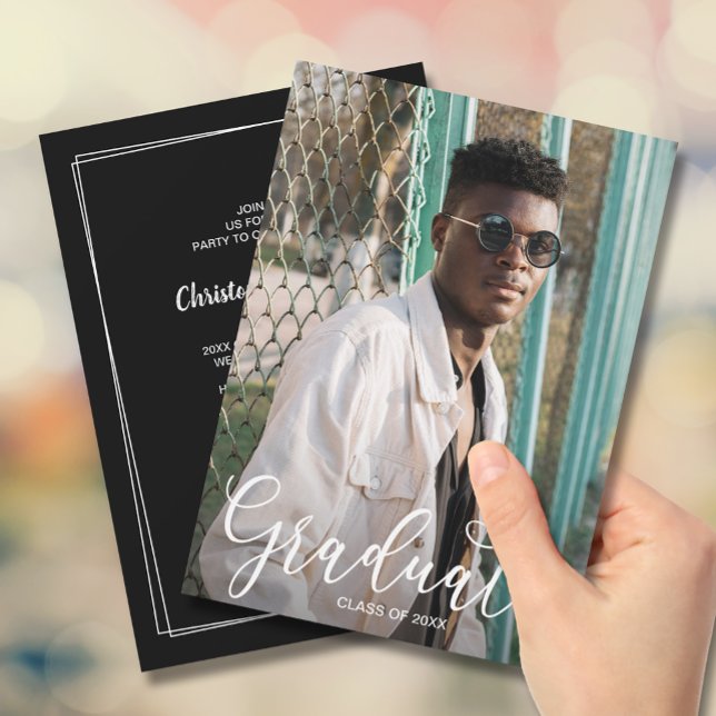 Invitations de la fête de graduation photo (Créateur téléchargé)
