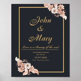 Invitations de la fête de graduation simple et mod poster