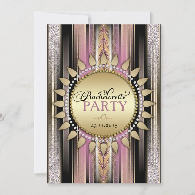Invitations de la fête de la Bachelorette de Bohêm (Devant)