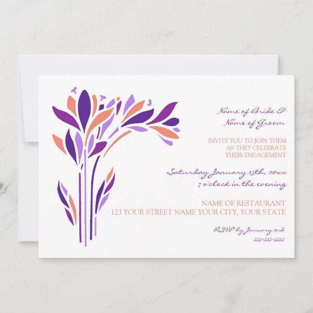 Invitations de la Fête de l'engagement floral du C (Devant)