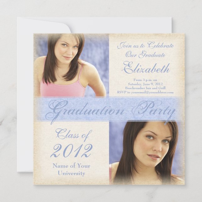 Invitations de la fête de remise des diplômes de (Devant)