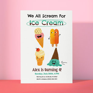 Invitations de la fête des Anniversaires de enfant