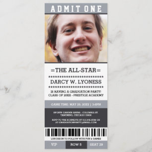 Invitations de la fête des diplômés sportifs