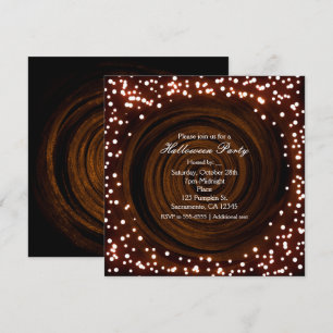 Invitations de la fête des lumières d'Halloween no