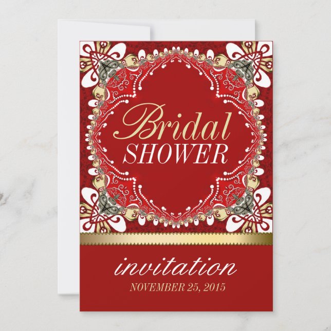 Invitations de la Fête des mariées Batik de Bohême (Devant)