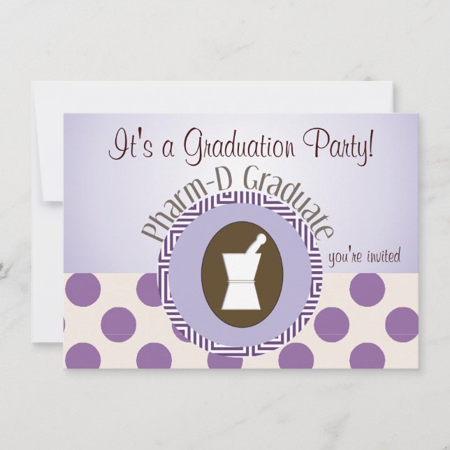 Invitations de la fête des pharmaciens diplômés (Devant)