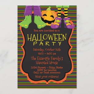 Invitations de la fête d'Halloween pour les enfant