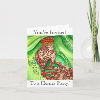 Invitations de la fête du henné