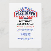 Invitations de la fête du jour du président