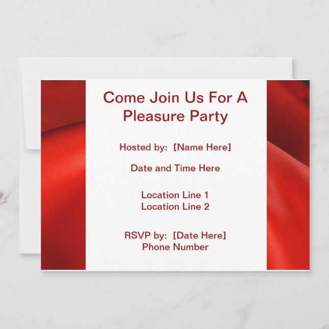 Invitations de la fête du plaisir personnalisé (Devant)