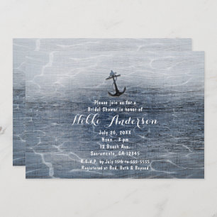 Invitations de la mer marine marine dans un cadre 