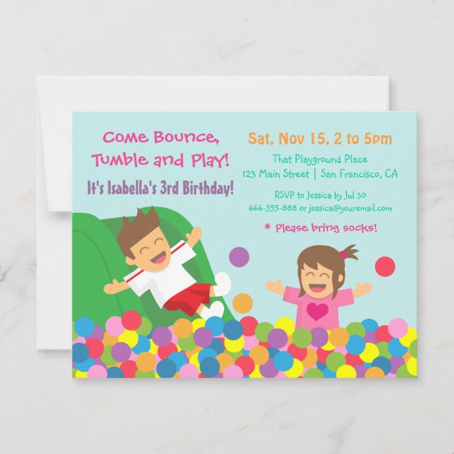 Invitations de la partie Anniversaire de enfant de (Devant)