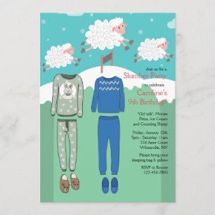 Invitations de la partie de bois