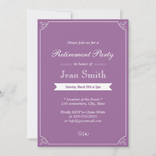 Invitations de la partie de retrait du prêt simple