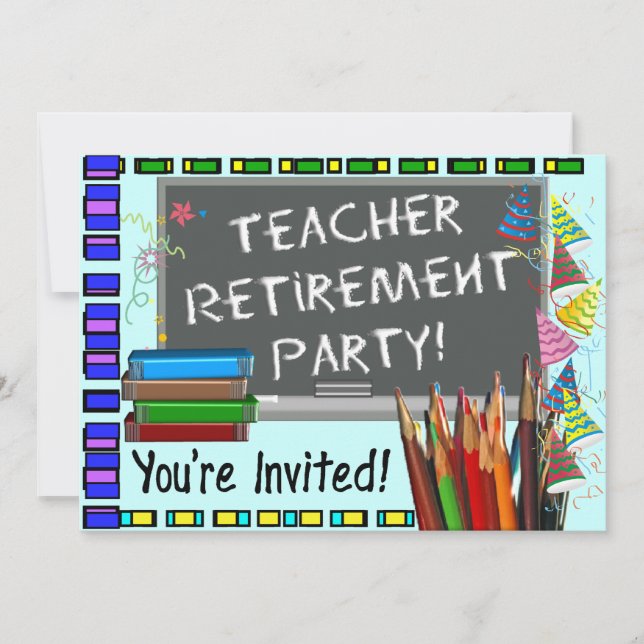 Invitations de la partie de retraite des enseignan (Devant)