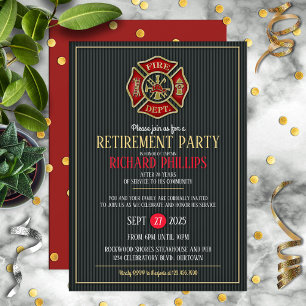 Invitations de la partie de retraite des pompiers