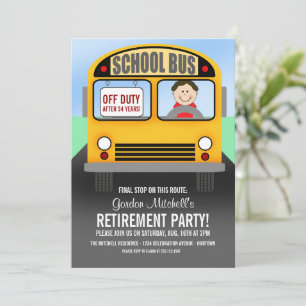 Invitations de la partie de retraite du conducteur