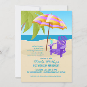 Invitations de la partie de retraite tropicale