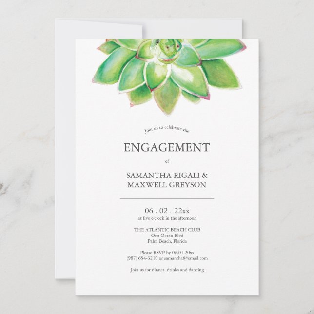 Invitations de la partie d'engagement botanique Su (Devant)