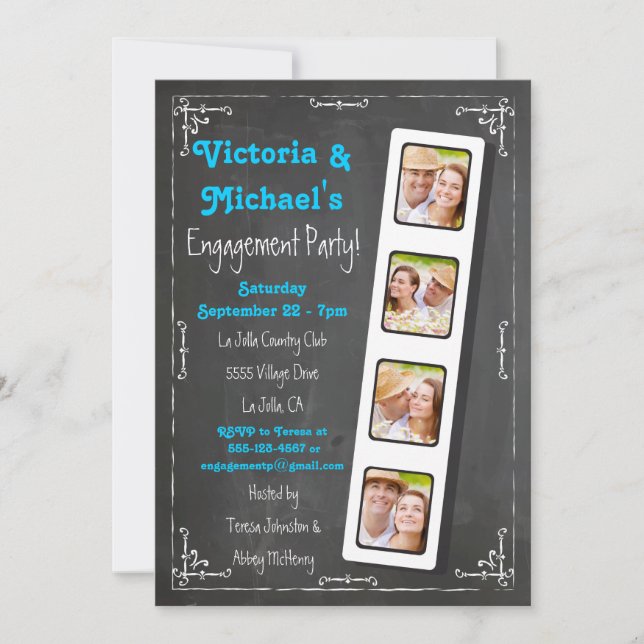 Invitations de la partie d'engagement de Chalkboar (Devant)