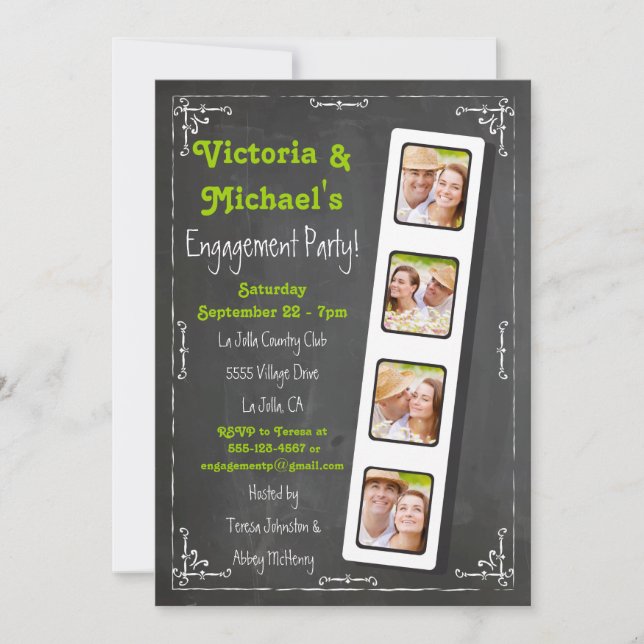 Invitations de la partie d'engagement de Chalkboar (Devant)