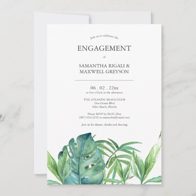 Invitations de la partie d'engagement de destinati (Devant)