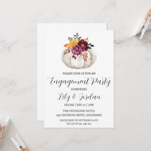 Invitations de la partie d'engagement de l'automne