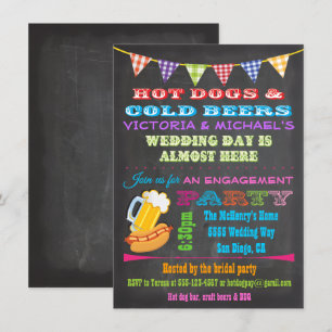 Invitations de la partie d'engagement du barbecue 