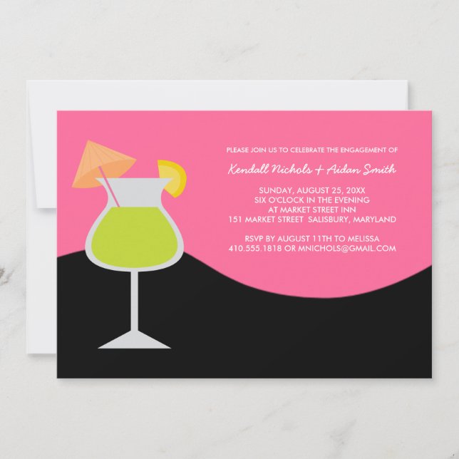 Invitations de la partie d'engagement ou du Cockta (Devant)