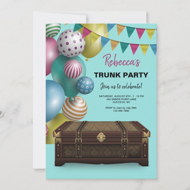 Invitations de la partie du tronc (Devant)