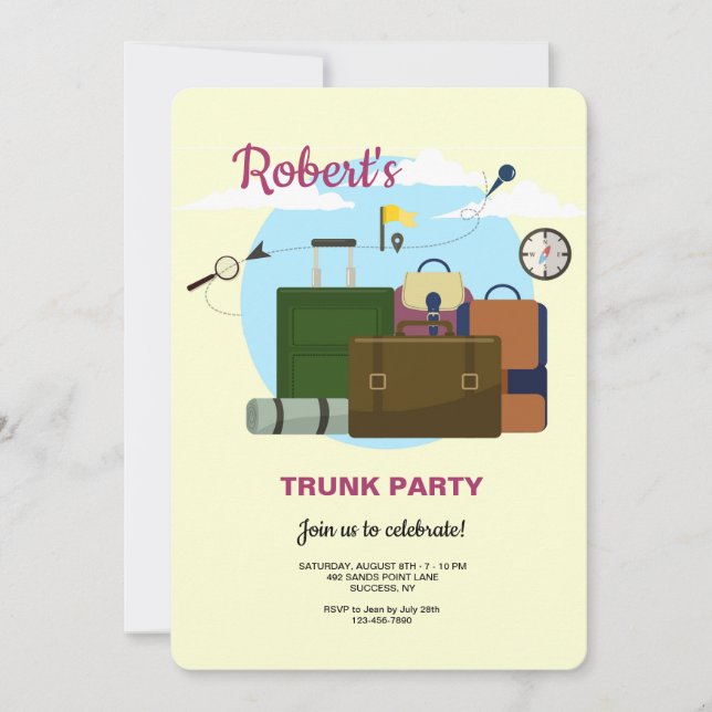 Invitations de la partie du tronc lié à l'universi (Devant)
