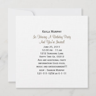 Invitations de la partie Empreinte de léopard