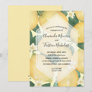Invitations de la partie Engagement Citrons verdur