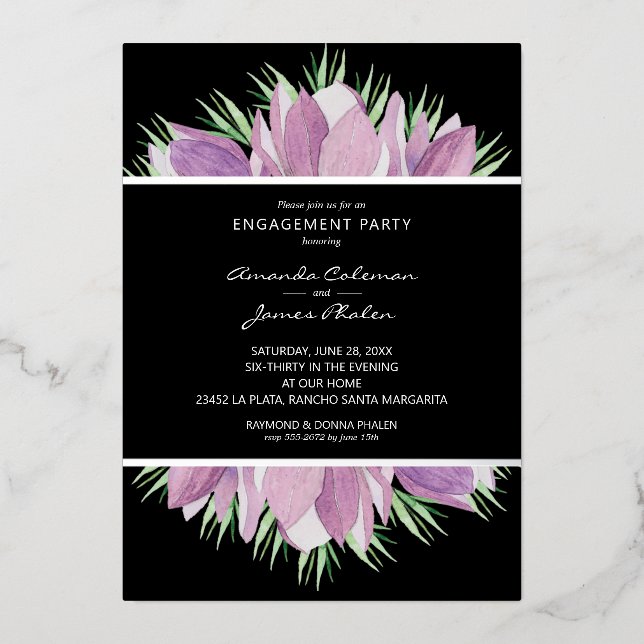 Invitations de la partie Engagement pour l'aquarel (Recto)