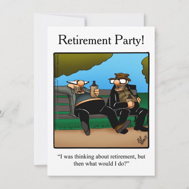 Invitations de la partie Humour de retraite (Devant)