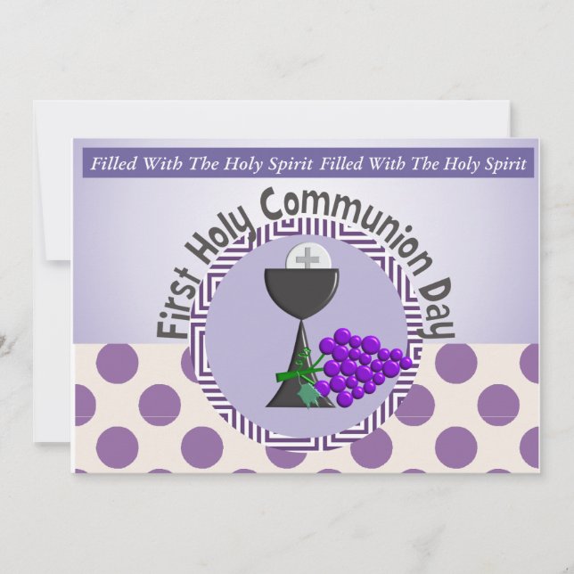Invitations de la première sainte communion (Devant)