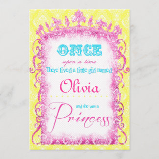 Invitations de la Princess Party