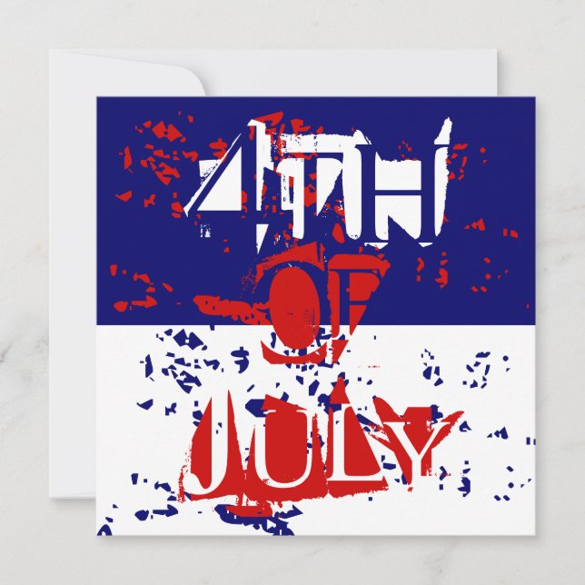 Invitations de la quatrième 4 juillet (Devant)