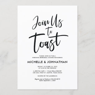 Invitations de la répétition de mariage parfait et