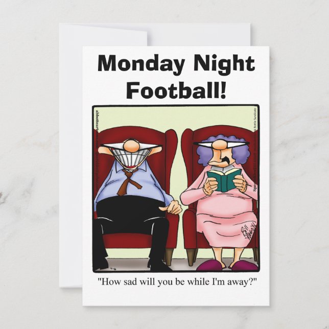 Invitations de la soirée de football amusant (Devant)
