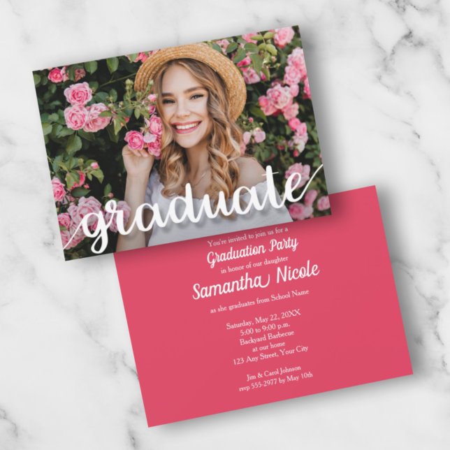 Invitations de la soirée de remise des diplômes de (Créateur téléchargé)