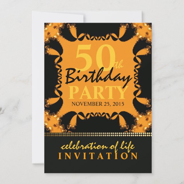 Invitations de la Tribal Lace Batik à la fête du 5 (Devant)