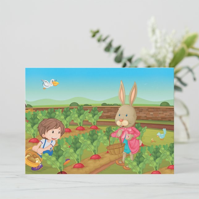 Invitations De Légumes Pour Le Choix De Garçon Et  (Créateur téléchargé)