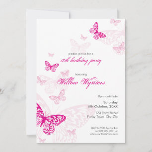 INVITATIONS DE L'ÉVÉNEMENT SPÉCIAL :: papillons 1P