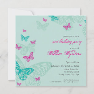 INVITATIONS DE L'ÉVÉNEMENT SPÉCIAL :: papillons 5S