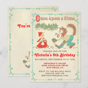 Invitations de Little Red Riding Hood