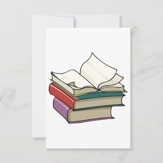 Invitations de livres ouverts (Devant)