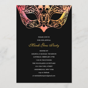 Invitations de mardi gras