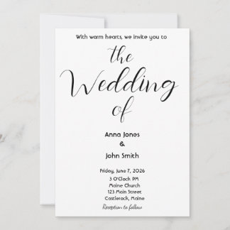 Invitations de mariage